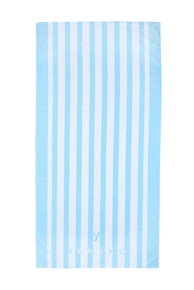 Blue Stripes Beach Towel
